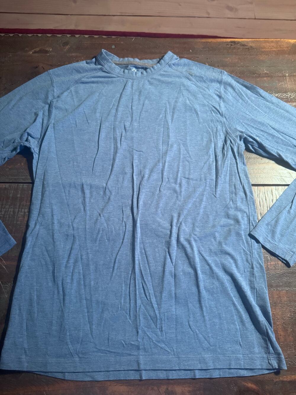 Tasc athletic fitness long sleeve shirt men’s sz s blue